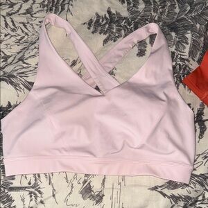 Lululemon Athletica Blush Pink Cross-Back Sports Bra